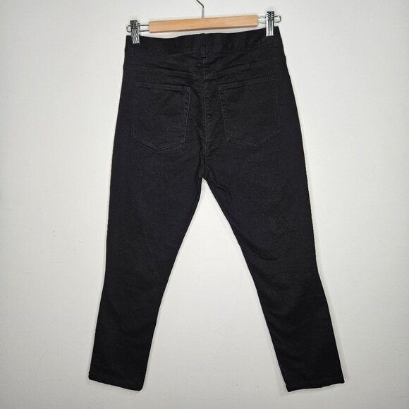 NWOT Alexander Wang x H&M Skinny Jeans Sz 8 Black Stretch Embellished Geometric - Picture 7 of 10